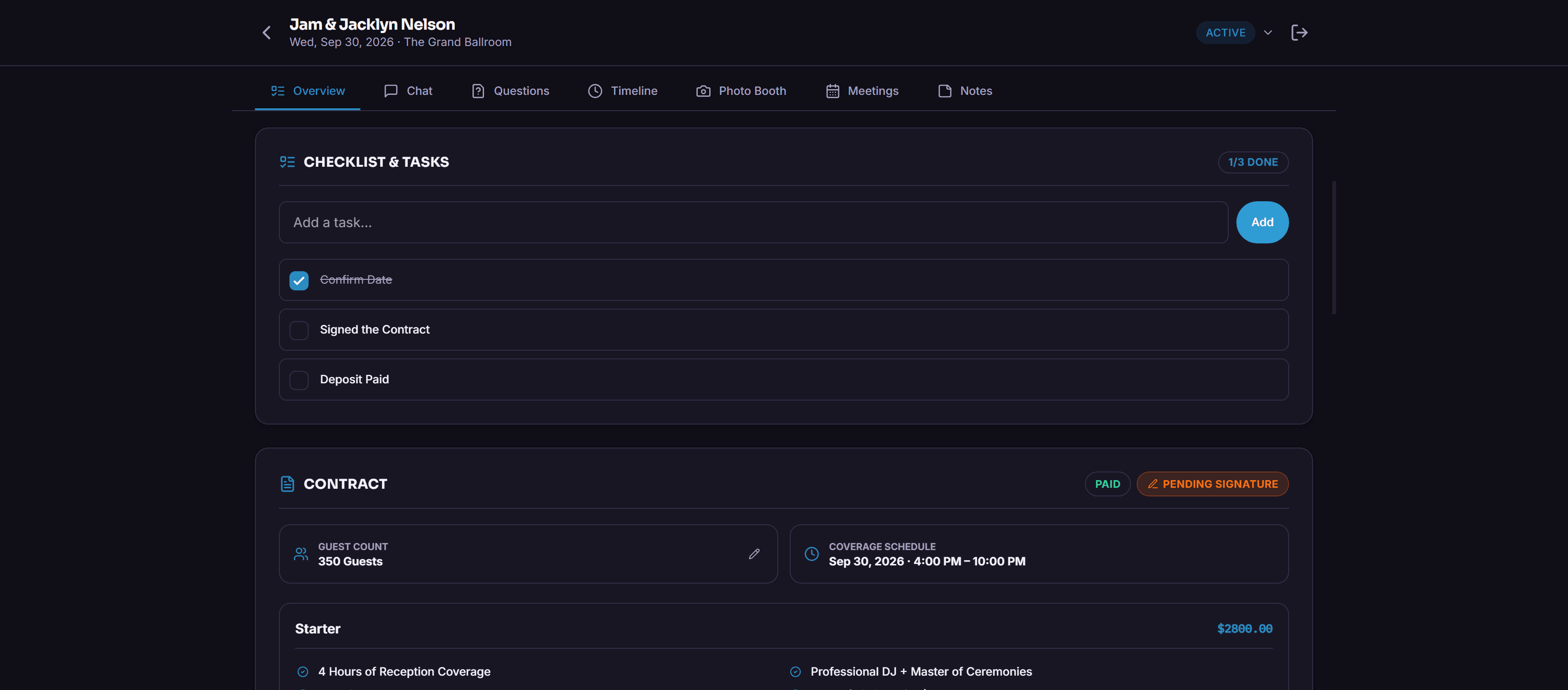 Screenshot of a checklist-style comparison view showing key DJ software features side by side